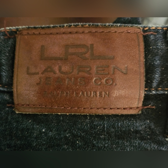 LRL Lauren Jeans Co, Ralph Lauren Size 14 Dark Wash, Boot Cut Jeans. - Picture 3 of 4